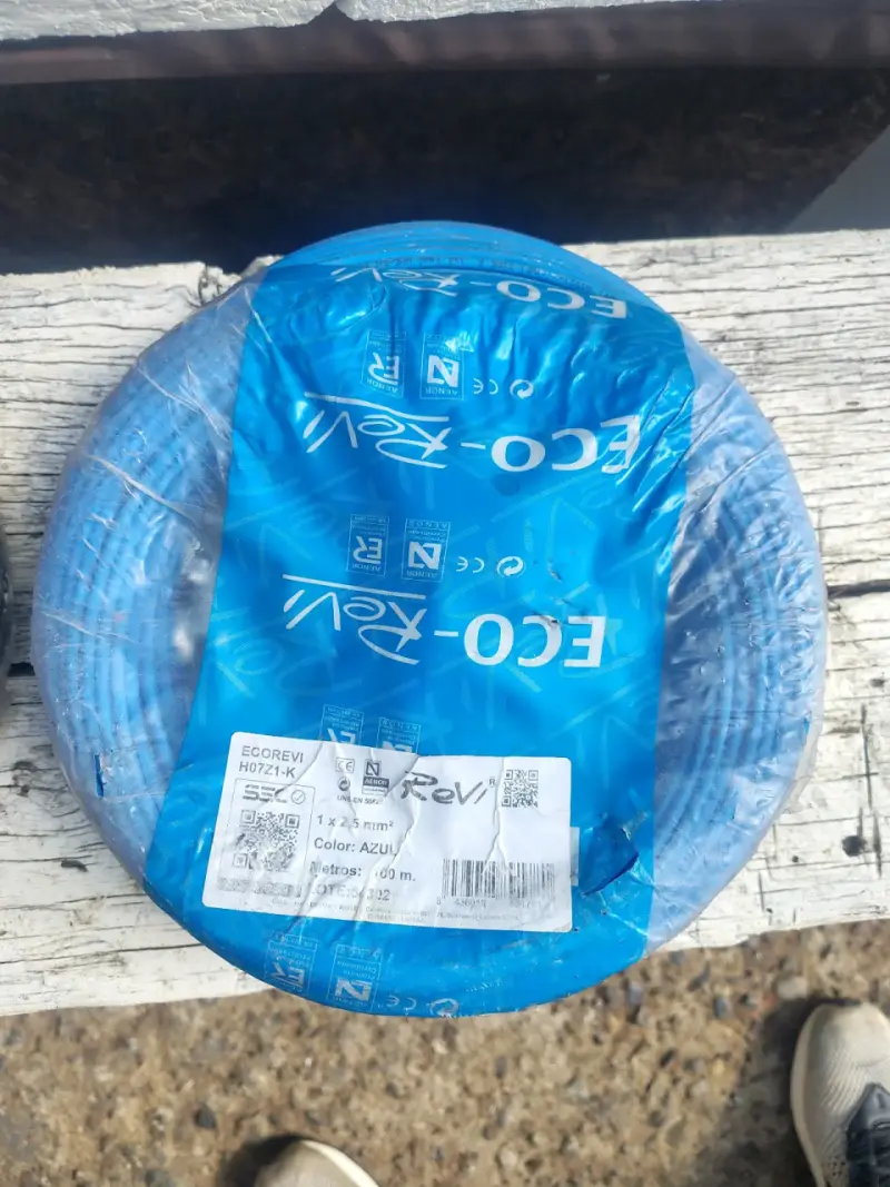 Cable eléctrico azul 100m Ecorevi
