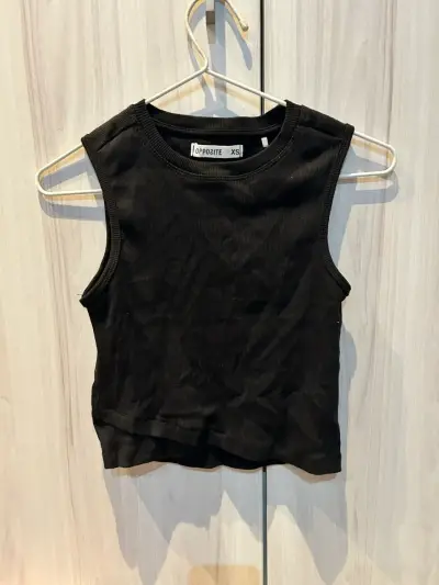 Polera sin mangas negra Opposite talla XS - miniatura 1