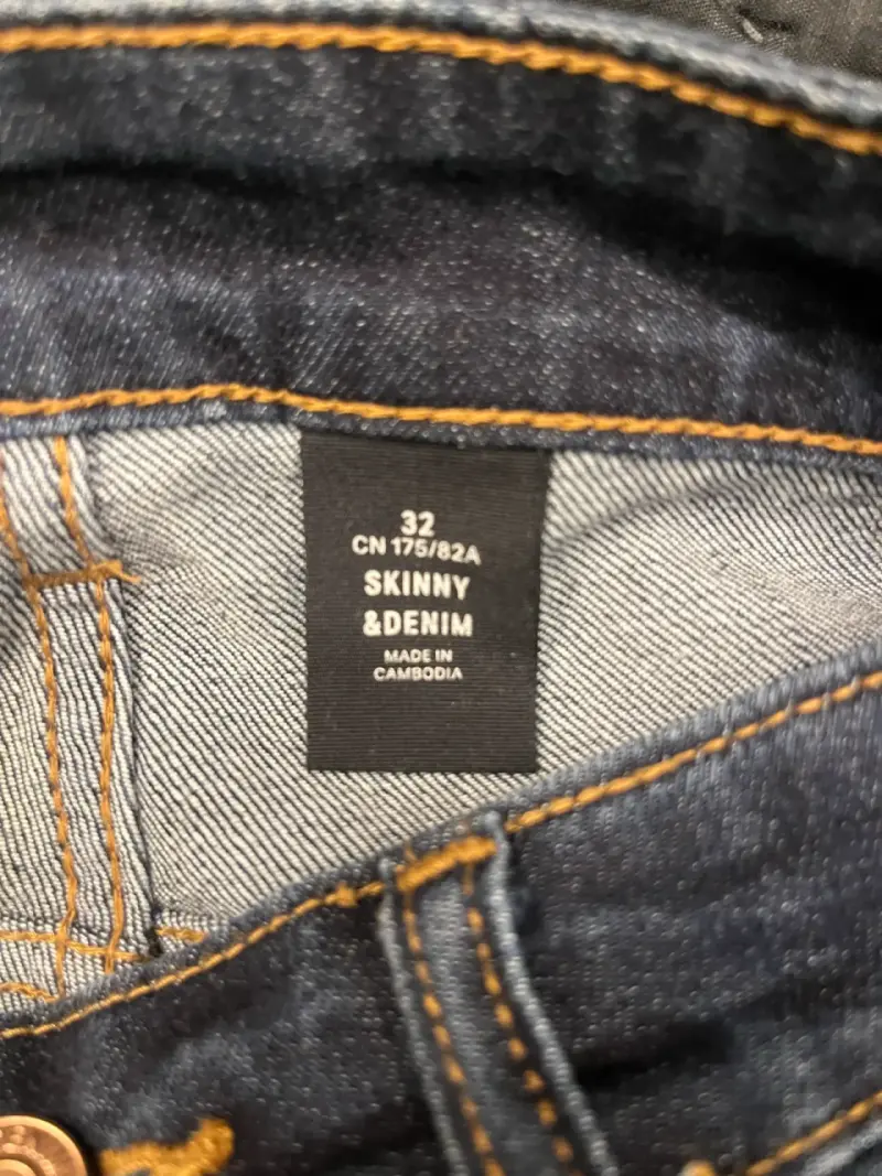 Jeans Skinny Denim Talla 32 Hombre - 2