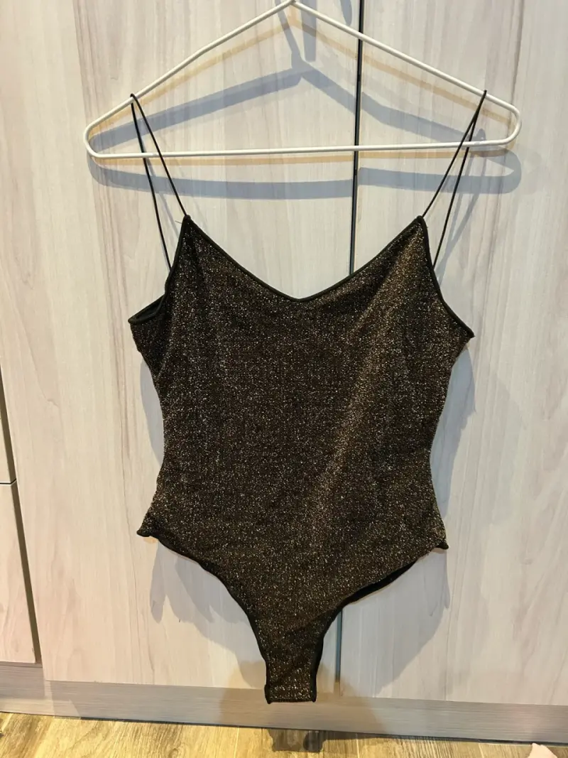 Body brillante negro Foster talla S