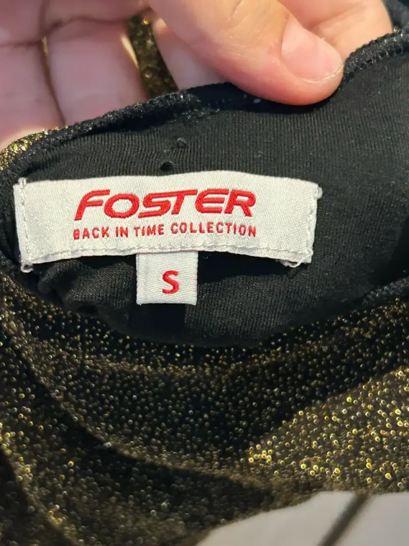 Body brillante negro Foster talla S - 4