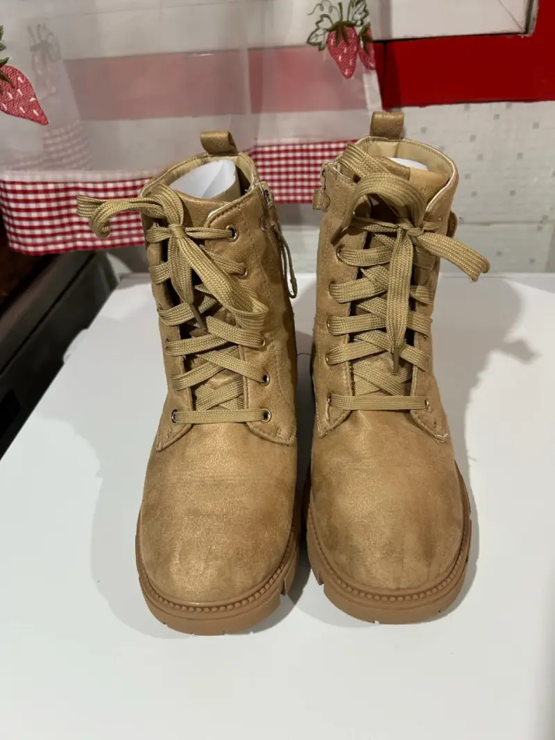 Botines de gamuza beige bubblegummers t35 niña - 2