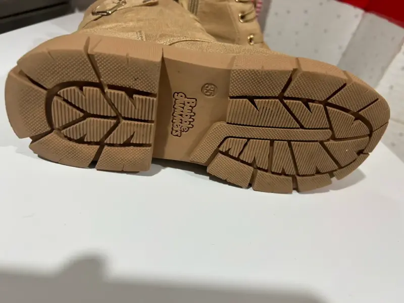 Botines de gamuza beige bubblegummers t35 niña - 4