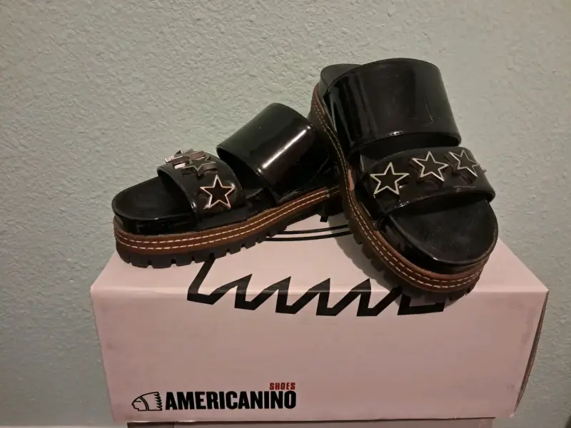 Sandalias negras con estrellas Americanino - 3