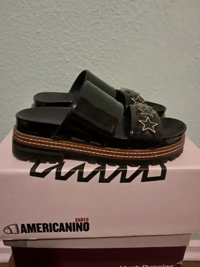 Sandalias negras con estrellas Americanino - miniatura 4