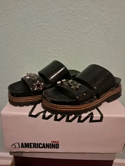 Sandalias negras con estrellas Americanino - miniatura 5