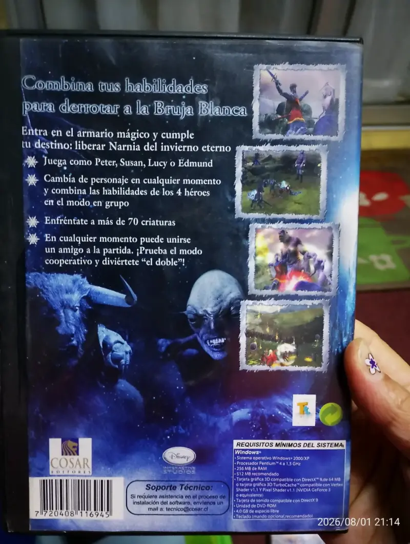 Juego PC Las Crónicas de Narnia y Ratatouille. - 2