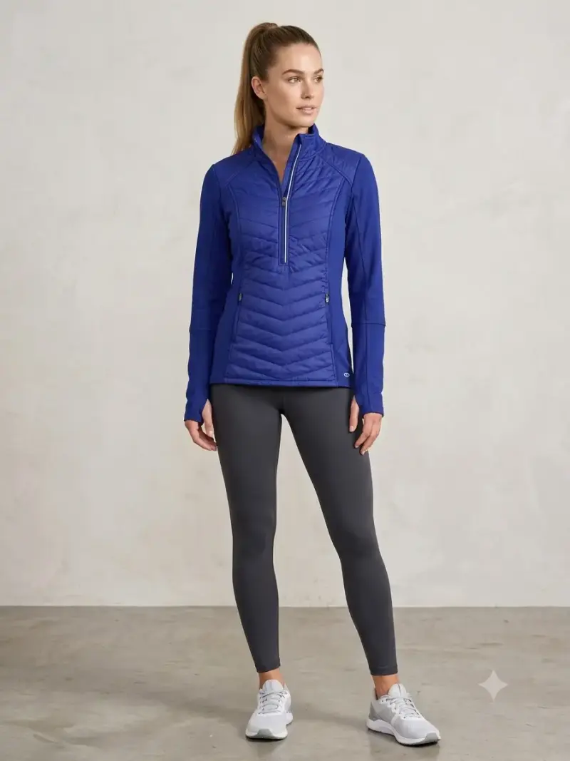 Chaqueta Deportiva Azul Mujer Champion - 1