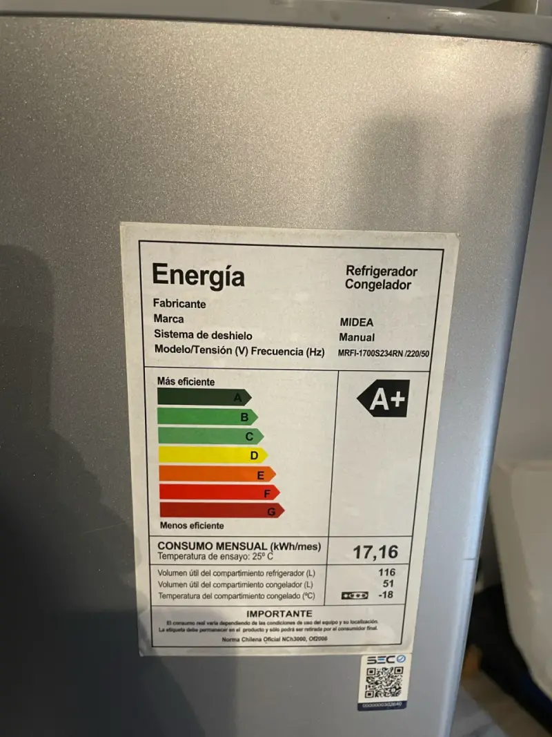 Refrigerador Congelador Midea A+ Manual - 1