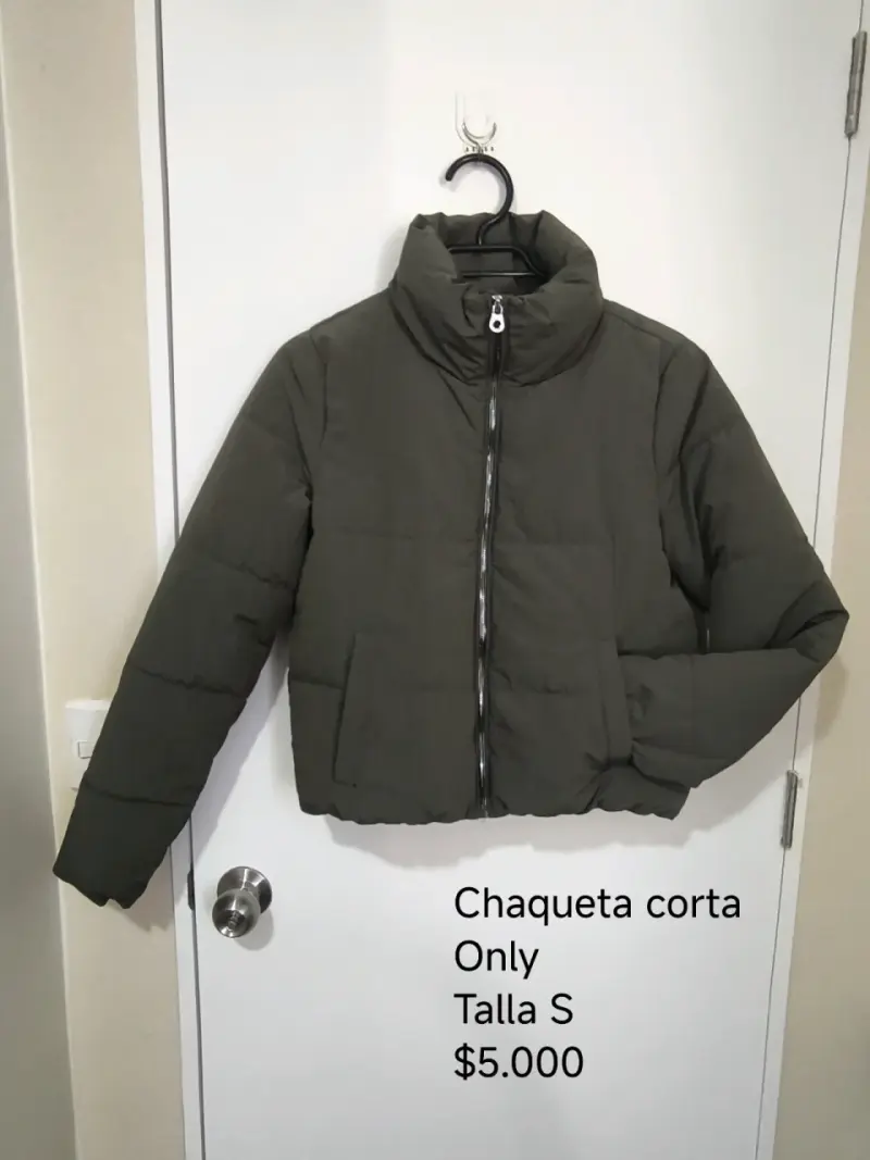 Chaqueta corta verde Only talla S - 1