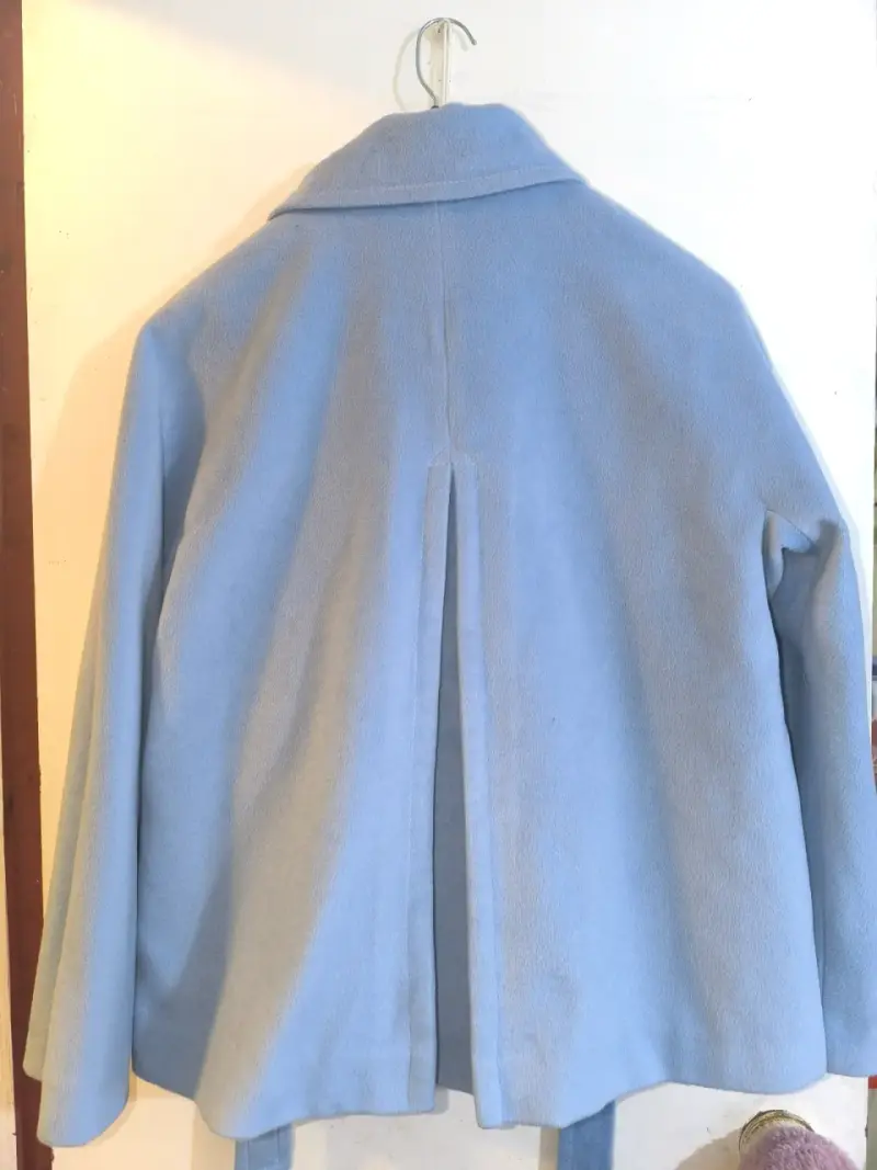 Abrigo azul claro de lana Liolà para mujer - 3