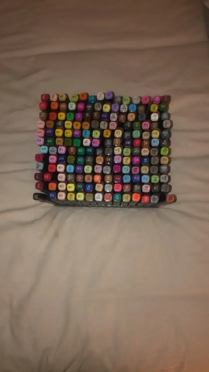 Set de 168 marcadores de colores variados - 1