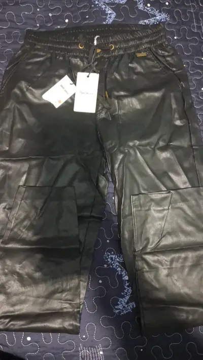 Pantalones de cuero sintético negros Pepe Jeans - miniatura 1