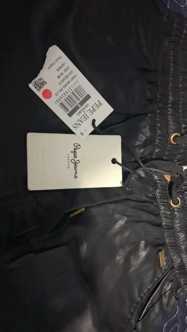 Pantalones de cuero sintético negros Pepe Jeans - 2