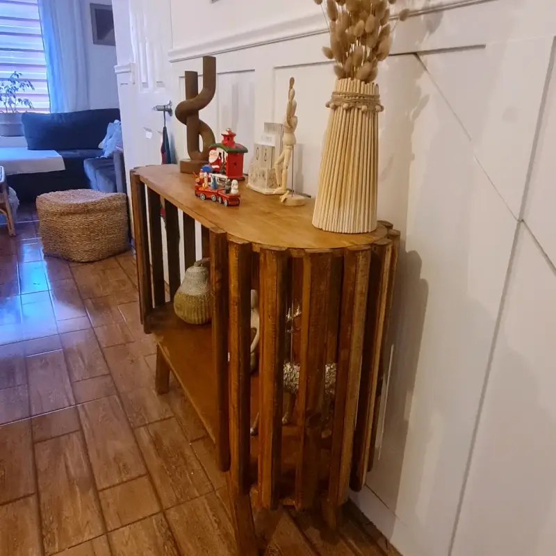 Mesa de madera rústica para decoración - 6