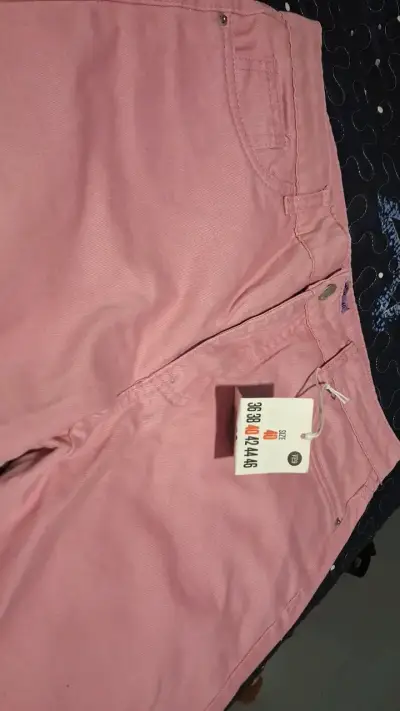 Jeans rosados desgastados para mujer talla 40 - miniatura 3