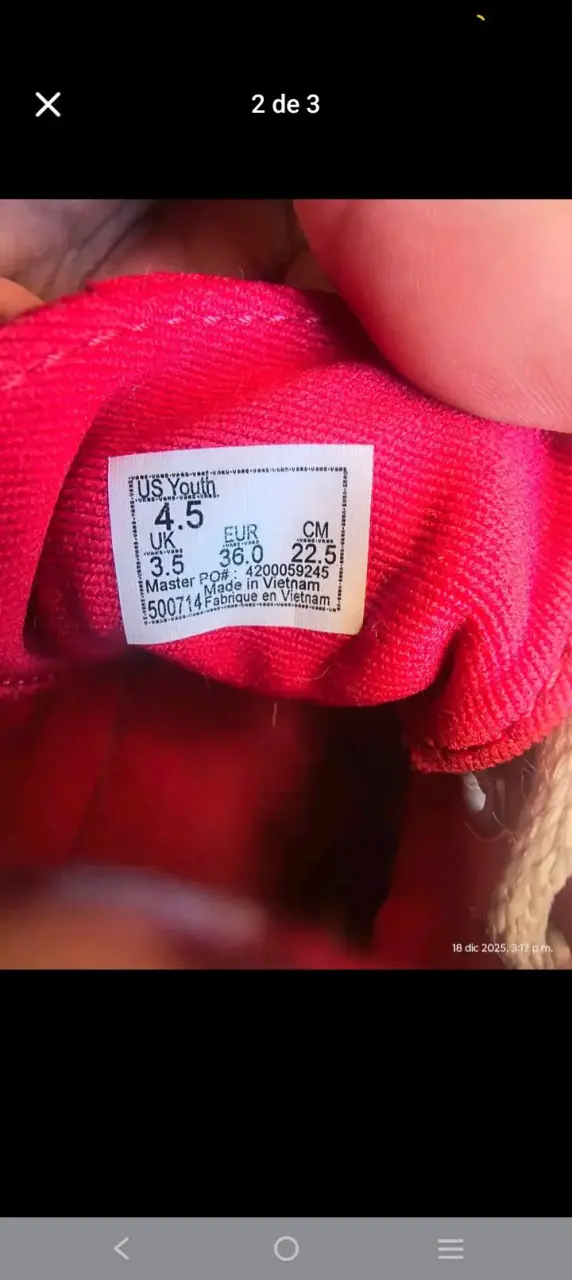 Zapatillas Vans rojas clásicas para jóvenes - 2