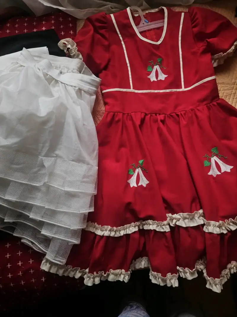 Vestido de huasa chilena para niña con enagua - 2