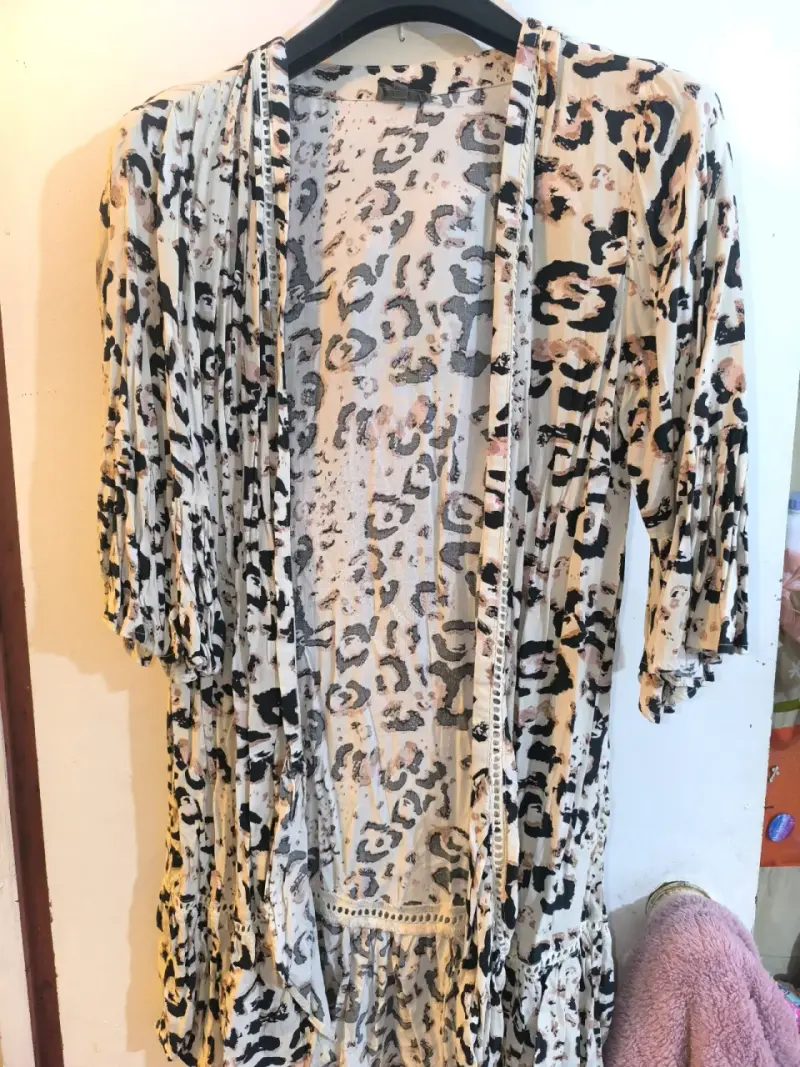 Kimono estampado animal print Greenfall - 1