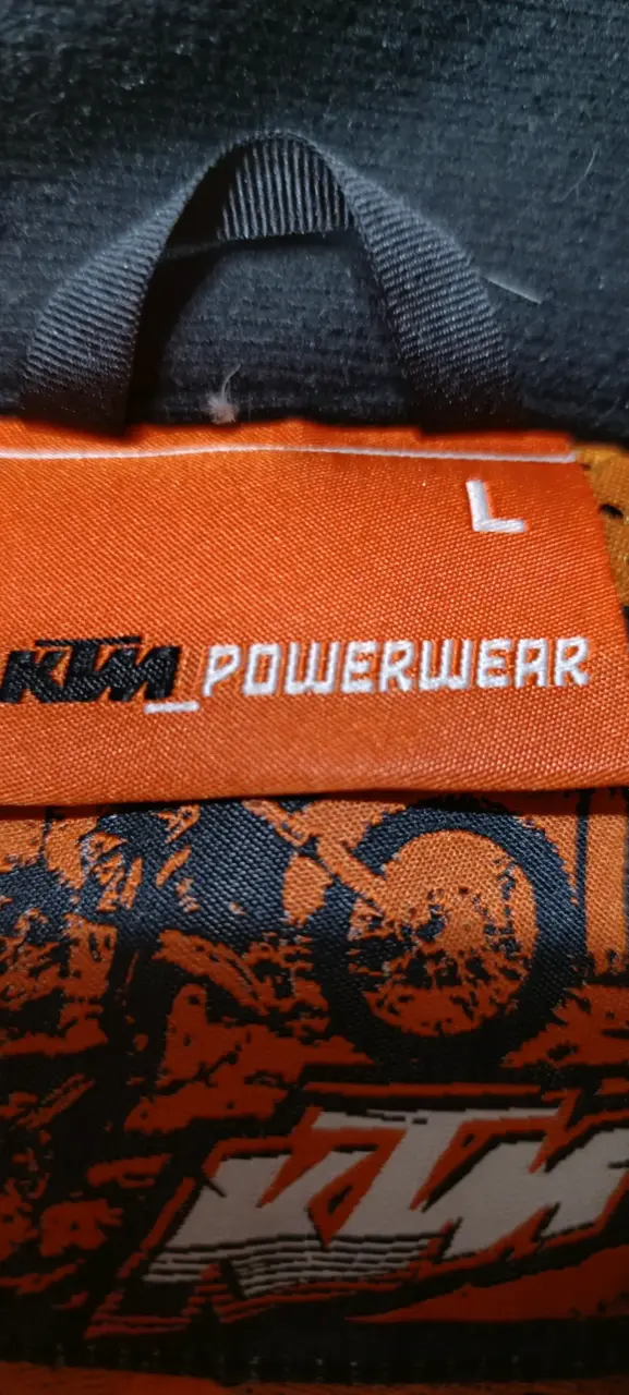 Chaqueta de moto KTM Racing negra y naranja - 3