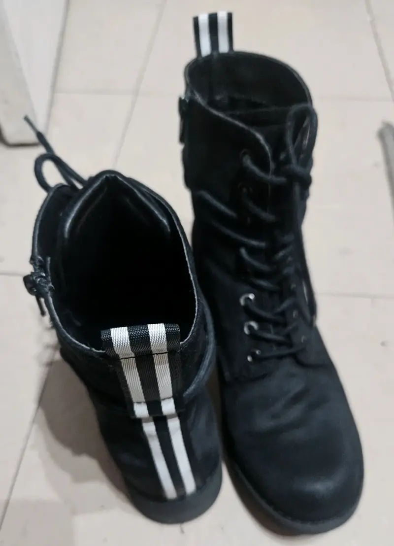 Botas negras de cuero para mujer talla 40 - 3