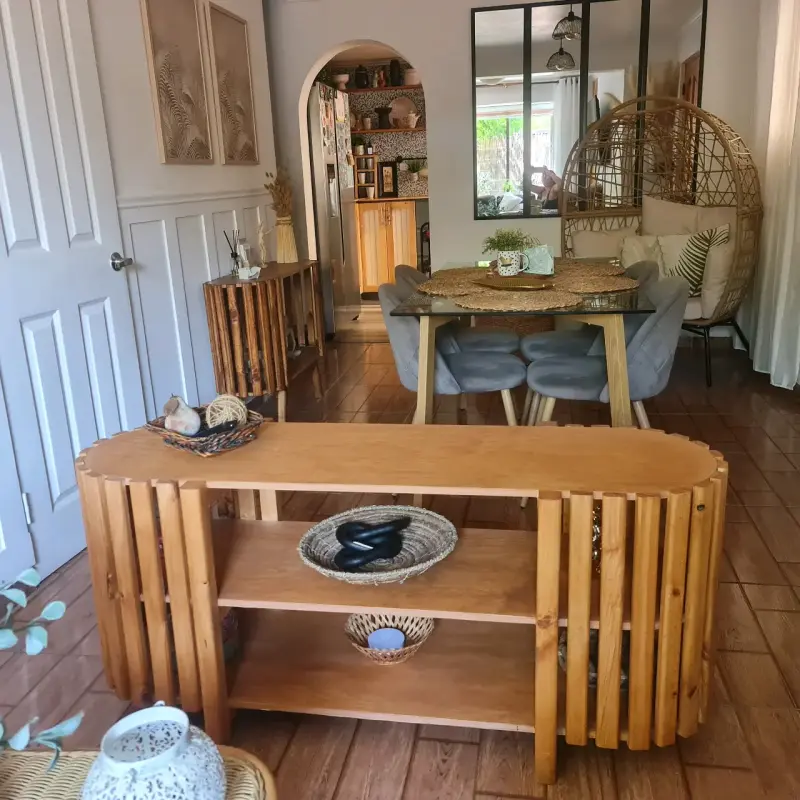 Mesa rack para tv de Madera 3 niveles 58" - 2