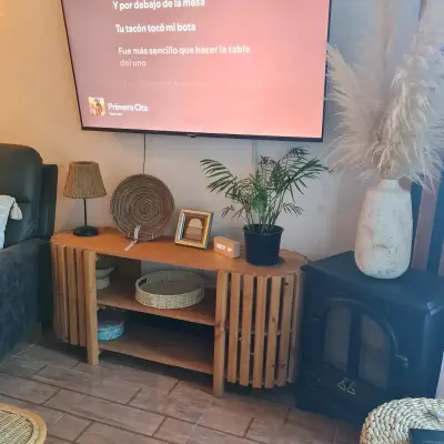 Mesa rack para tv de Madera 3 niveles 58" - miniatura 5