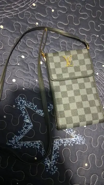 Bolso cruzado de cuadros estilo elegante - miniatura 1