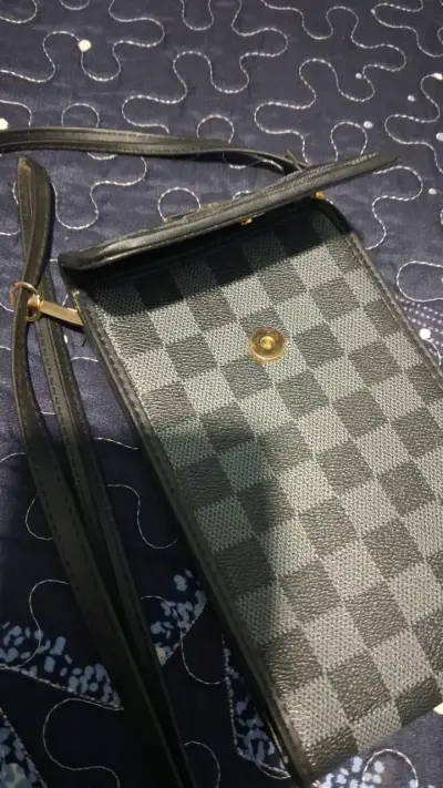 Bolso cruzado de cuadros estilo elegante - miniatura 2