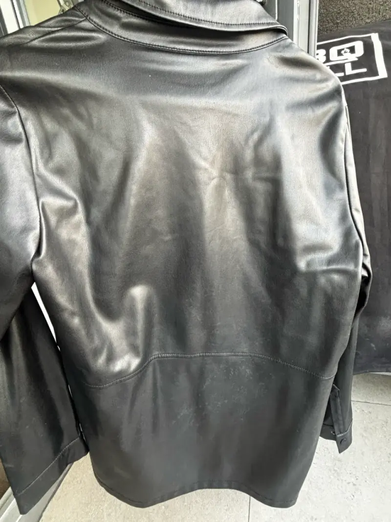 Chaqueta de cuero sintético negra Noisy May - 4
