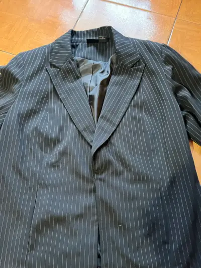 Blazer de rayas para mujer XL en buen estado - miniatura 3