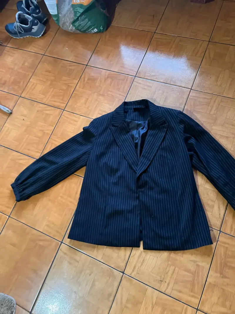 Blazer de rayas para mujer XL en buen estado - 5