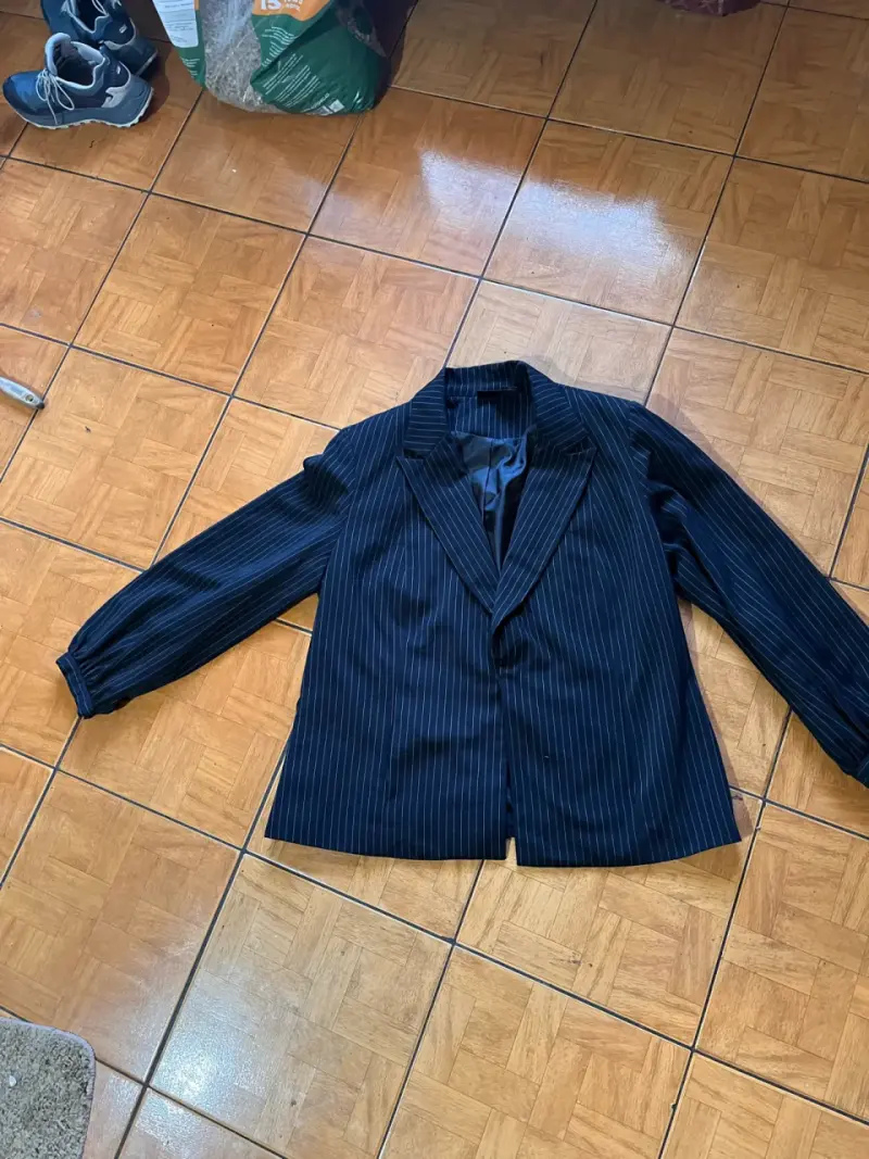 Blazer de rayas para mujer XL en buen estado - 6