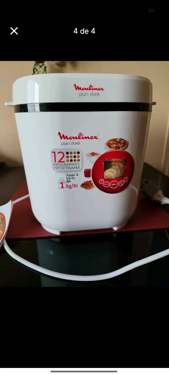 Máquina de Pan Moulinex Pain Doré 12 Programas - 4