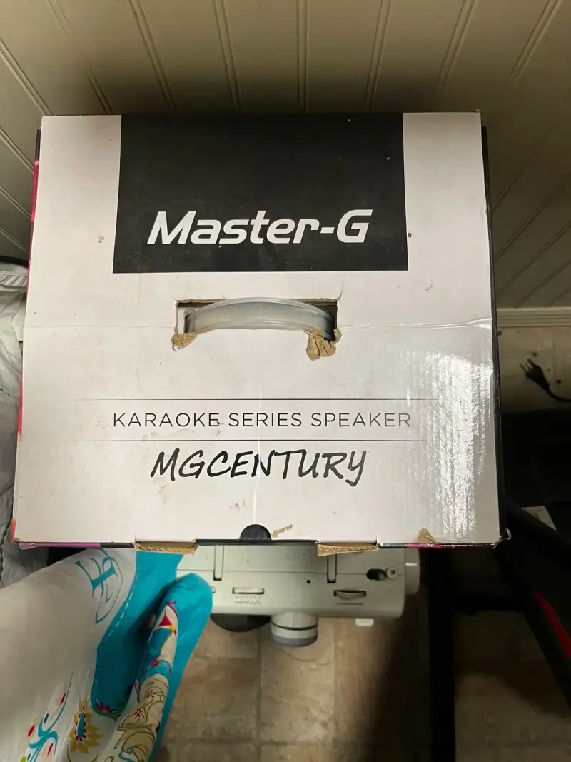 Parlante Karaoke Master-G MGCentury con Micrófono