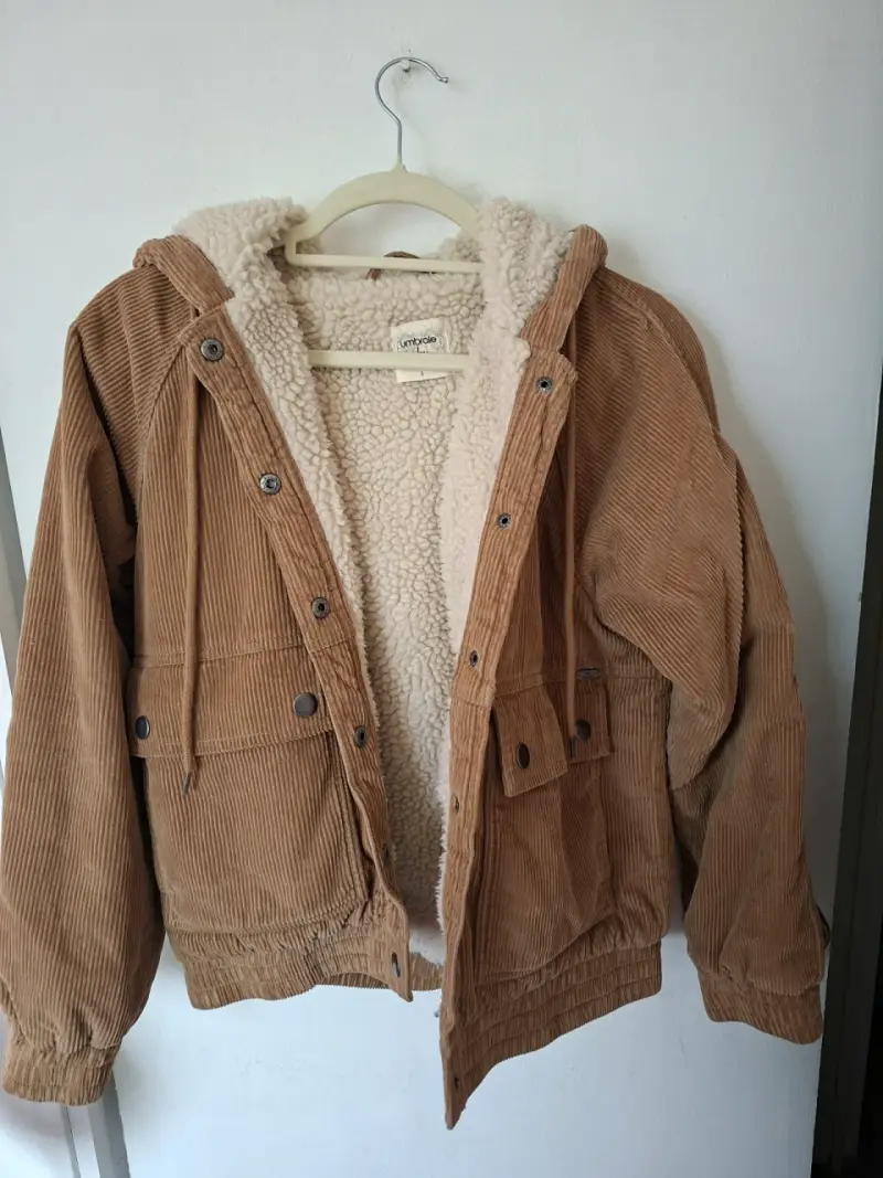 Chaqueta de cotelé forrada con chiporro - 2