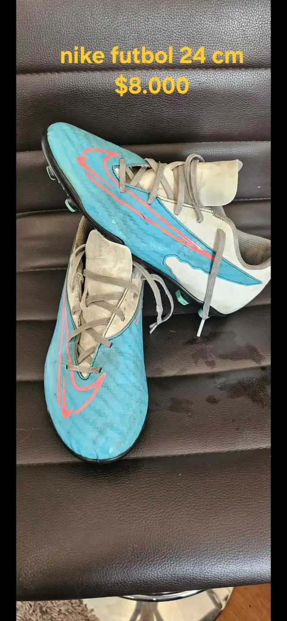 Botines de fútbol Nike 24 cm azul