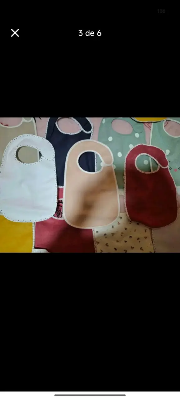 Set de 12 Baberos para Bebé de Colores Variados - 3