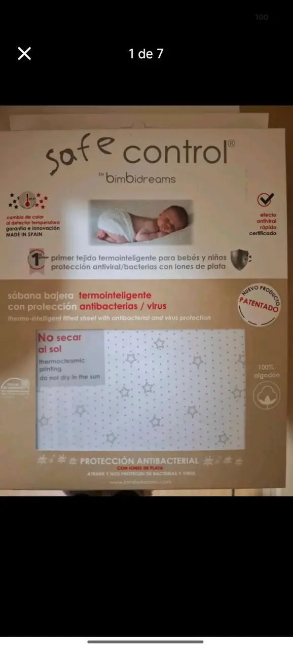 Sábana bajera termointeligente para bebés Bimbidreams