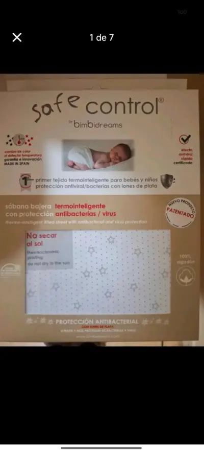 Sábana bajera termointeligente para bebés Bimbidreams - miniatura 1
