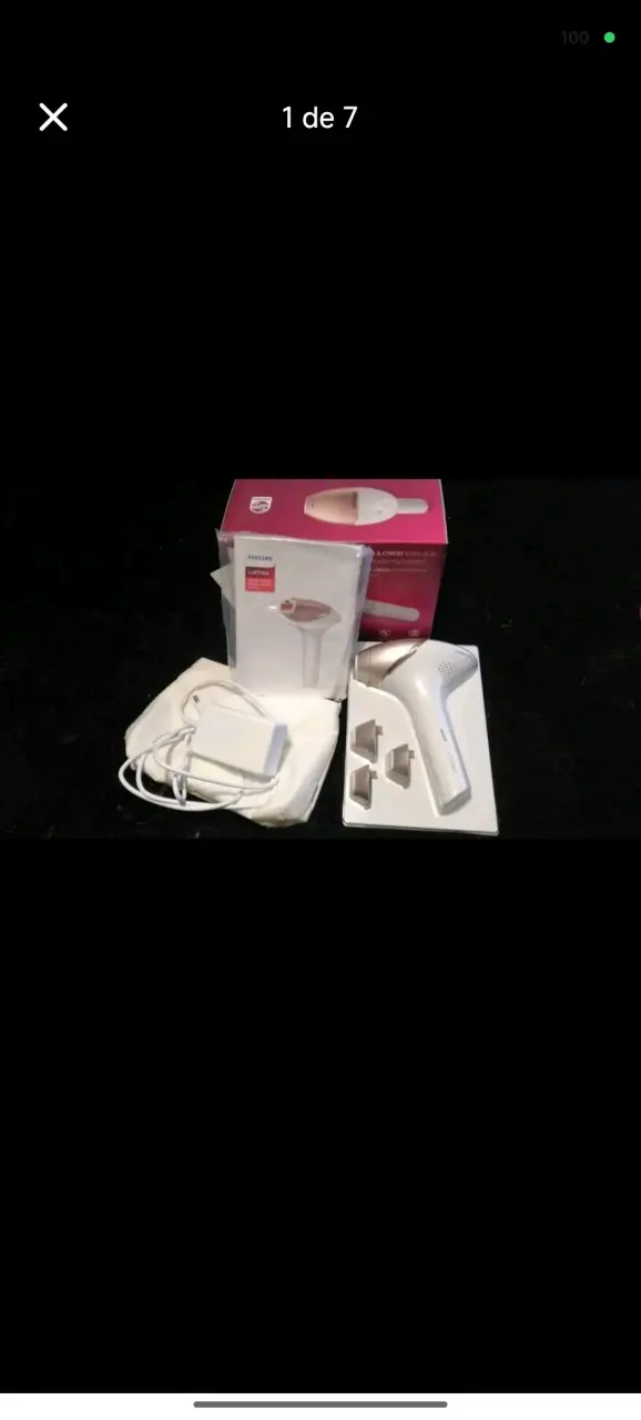 Depiladora IPL Philips Lumea con accesorios
