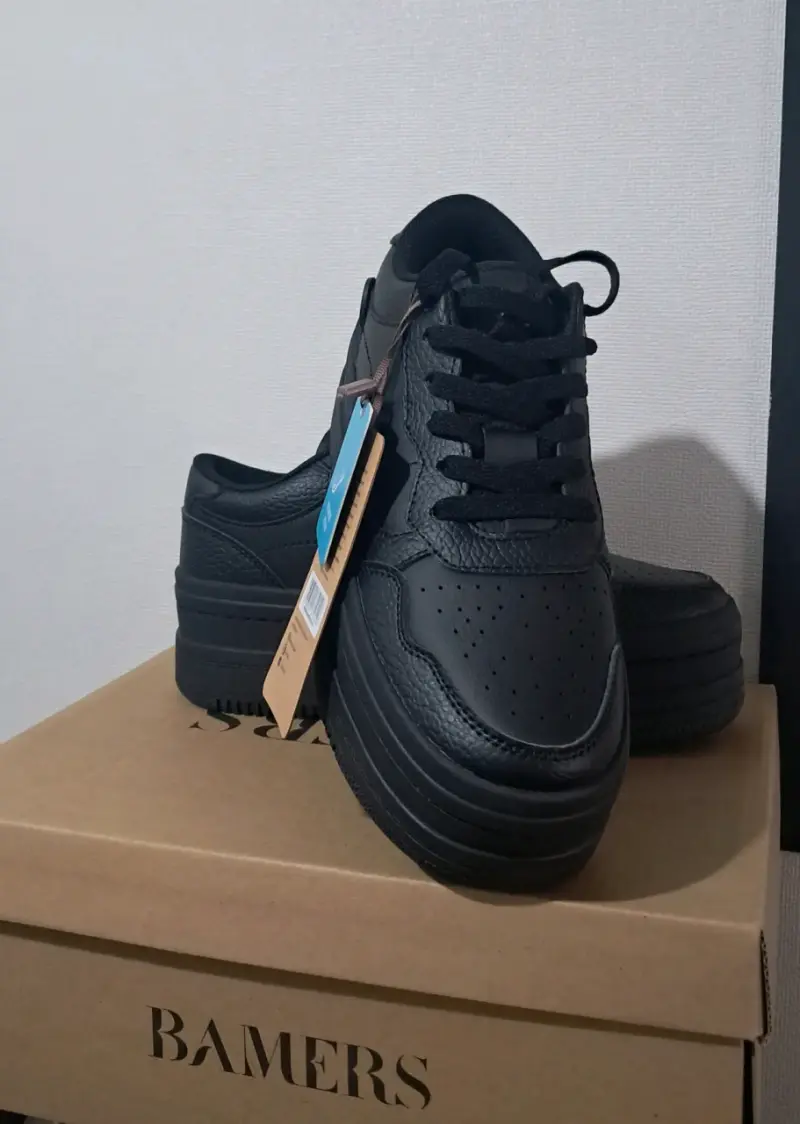 Zapatillas negras plataforma Bamers - 2