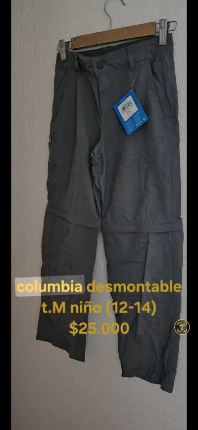 Pantalones desmontables Columbia para niño talla M - miniatura 1