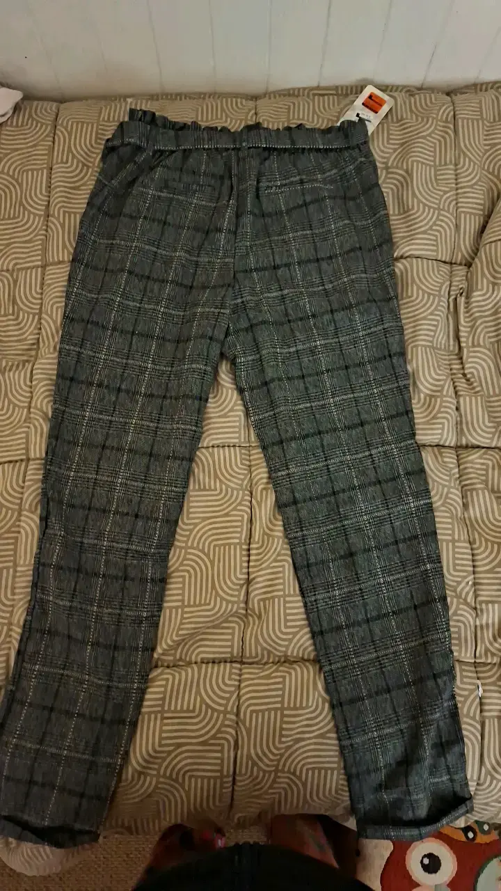 Pantalones a cuadros grises con cinturón wados - 2
