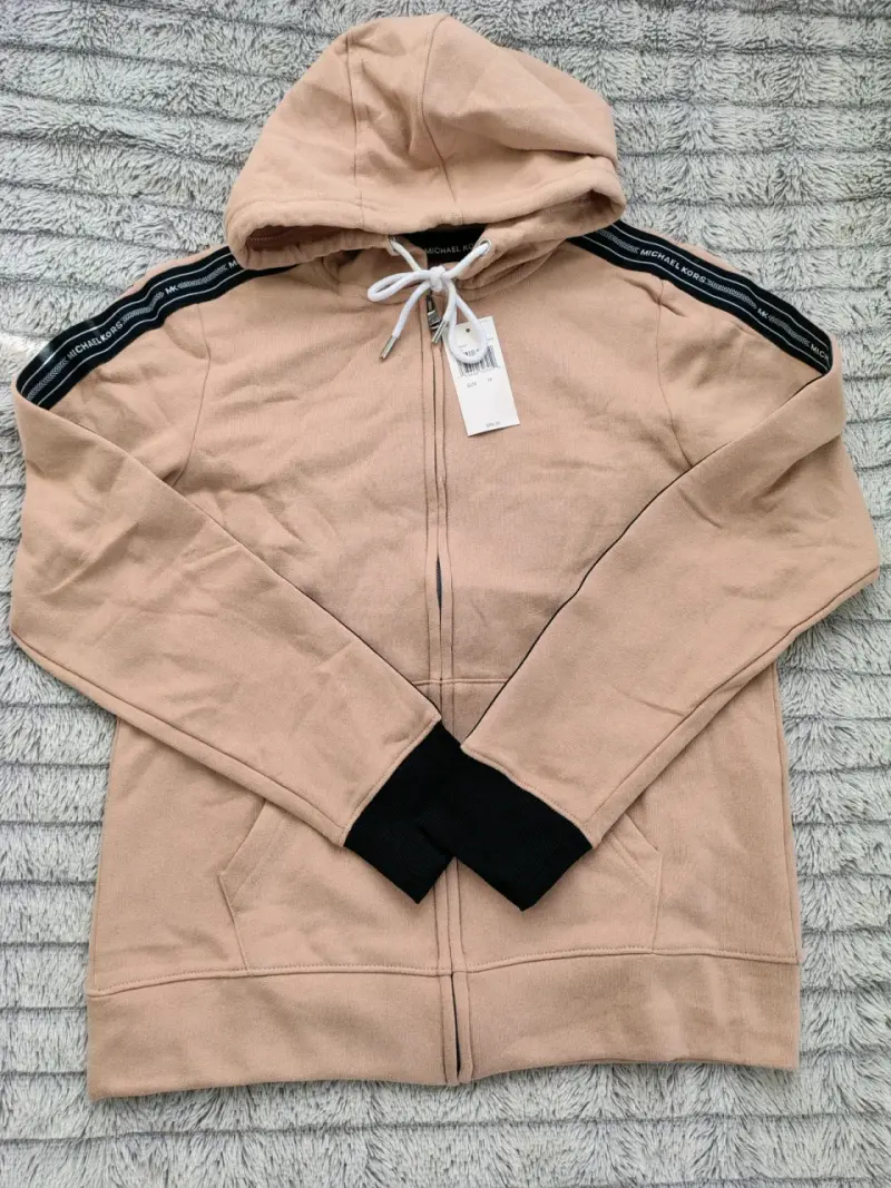 Polerón con capucha Michael Kors beige talla m - 2