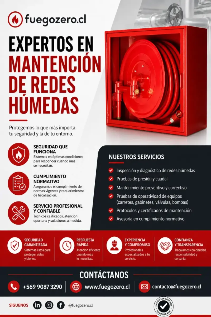 Mantención de redes húmedas