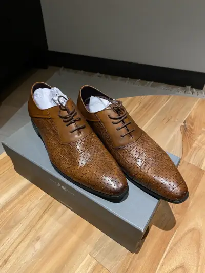 Zapatos de vestir marrones Stacy Adams Phantom - miniatura 1