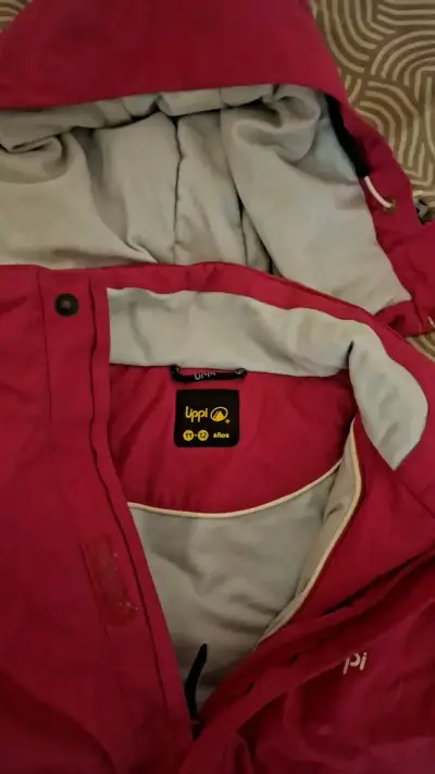 Chaqueta de invierno rosa lippi con capucha - miniatura 4
