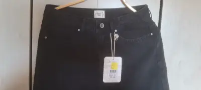 Falda larga negra Umbrale con bolsillos - miniatura 2