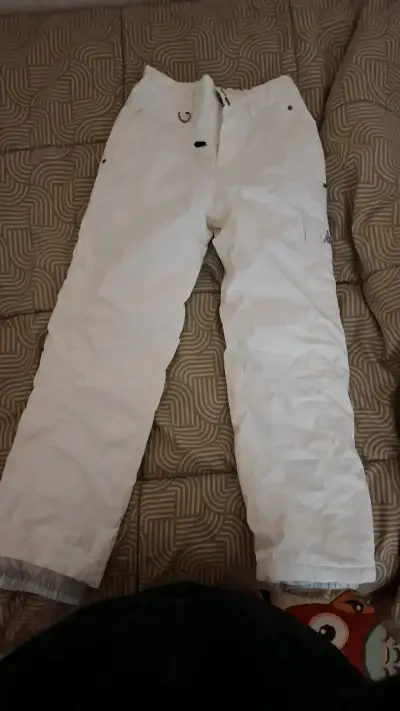 Pantalones de nieve blancos para niñ@ talla 12 - miniatura 1